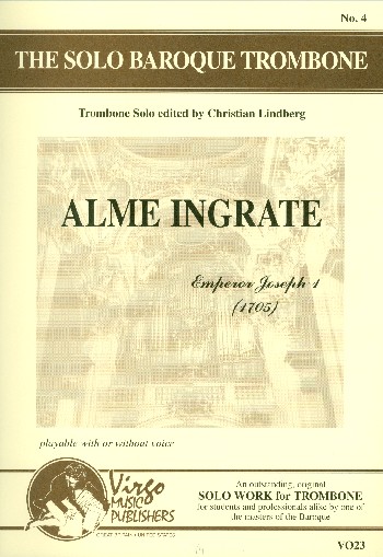Alme ingrate  for trombone and piano  with Optional voice part (Soprano)