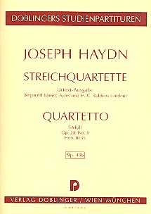 Streichquartett f-Moll op.20,5&nbsp;&nbsp;Hob.III:35,  Studienpartitur&nbsp;&nbsp;