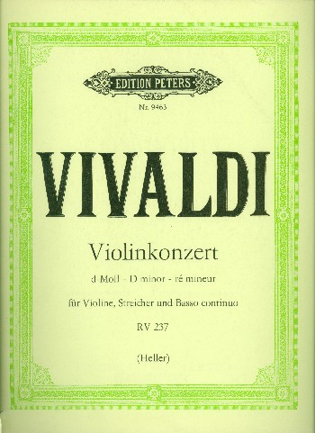 Konzert d-Moll RV237&nbsp;&nbsp;für Violine, Streicher und Bc&nbsp;&nbsp;Partitur