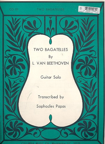 2 Bagatelles  for guitar solo  