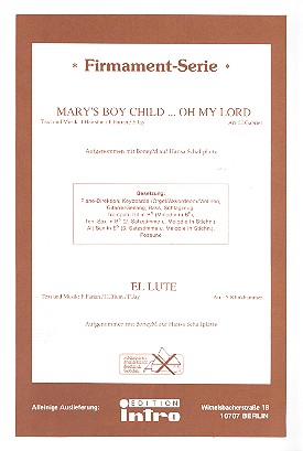 Mary's Boy Child   und   El Lute:  für Salonorchester  Piano-Direktion und Stimmen