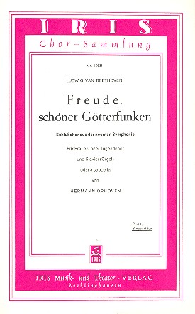 Freude schöner Götterfunken  für Frauenchor und Klavier (a cappella)  Chorpartitur
