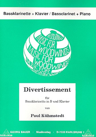 Divertissement für&nbsp;&nbsp;Bassklarinette und Klavier&nbsp;&nbsp;
