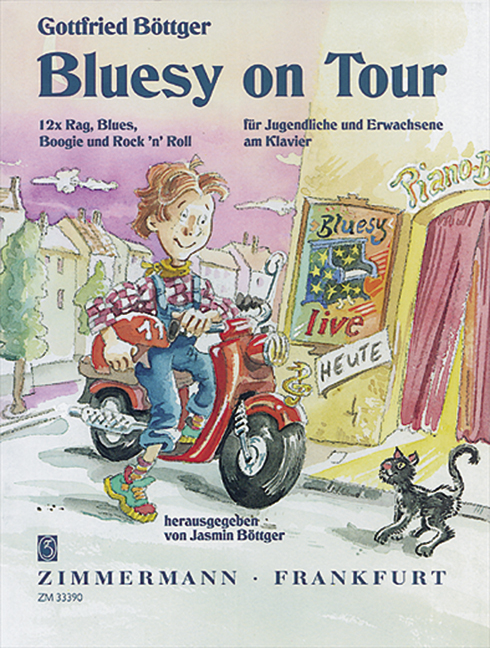 Bluesy on Tour: 12 mal Rag, Blues,&nbsp;&nbsp;Boogie und Rock'n'Roll fuür Klavier&nbsp;&nbsp;für Jugendliche und Erwachsene
