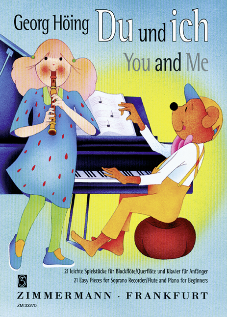 Du und ich&nbsp;&nbsp;21 leichte Spielstücke für Blockflöte und Klavier (Querflöte)&nbsp;&nbsp;
