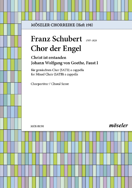 Chor der Engel aus Goethes 'Faust 1'  für gem Chor a cappella  Partitur