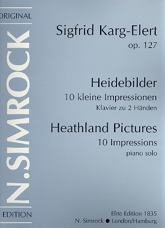 Heidebilder op.127 - 10 kleine Impressionen&nbsp;&nbsp;für Klavier&nbsp;&nbsp;