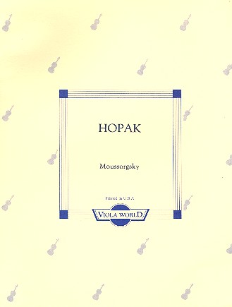 Hopak  for viola and piano  