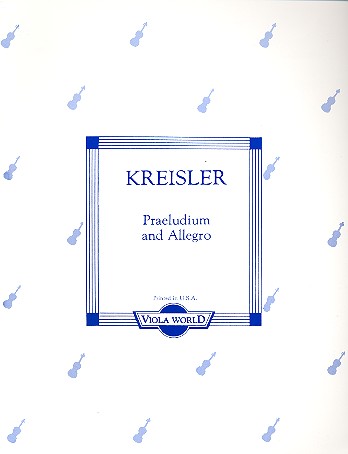 Praeludium and allegro  for viola and piano  