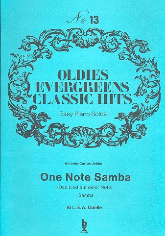 One Note Samba: Einzelausgabe  für Klavier (leicht)  