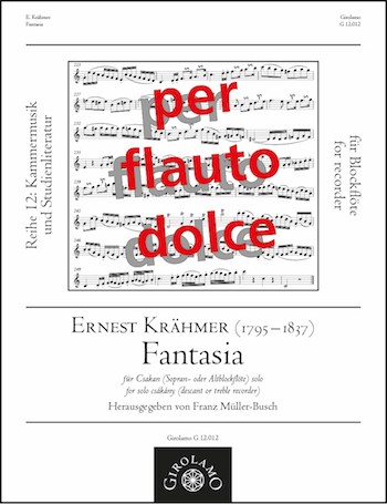 Fantasia für Csakan (Sopran-  oder Altblockflöte) solo  
