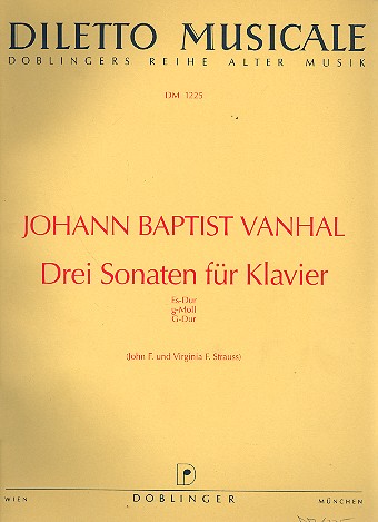 3 Sonaten  für Klavier  
