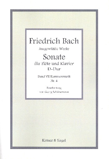 Sonate D-Dur  für Flöte und Bc  