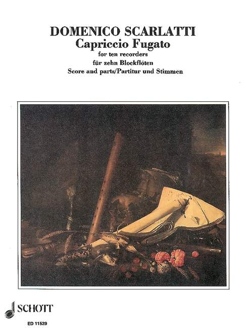 Capriccio fugato  für 10 Blockflöten  Partitur und Stimmen