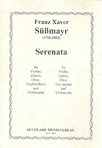 Serenata für Violine, Gitarre, Oboe,&nbsp;&nbsp;Englischhorn und Violoncello&nbsp;&nbsp;Partitur+Stimmen