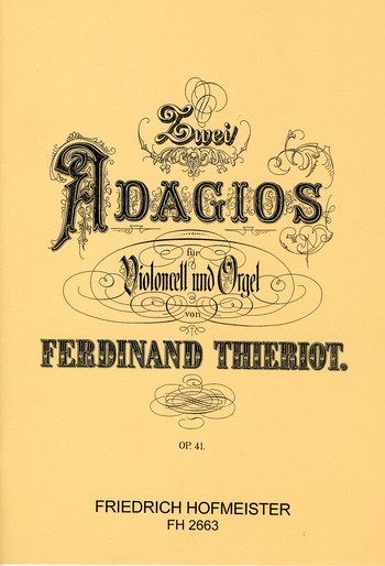 2 Adagios op.41 für Violoncello  und Orgel  