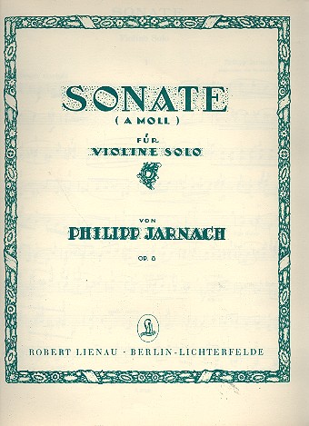 Sonate a-Moll op.8  für Violine  