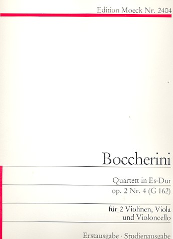 Streichquartett Es-Dur op.2,4 G162&nbsp;&nbsp;&nbsp;&nbsp;Stimmen