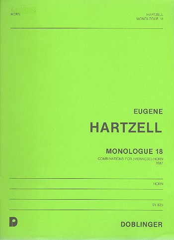 MONOLOGUE 18 COMBINATIONS FOR  VIENNESE HORN (1987)  
