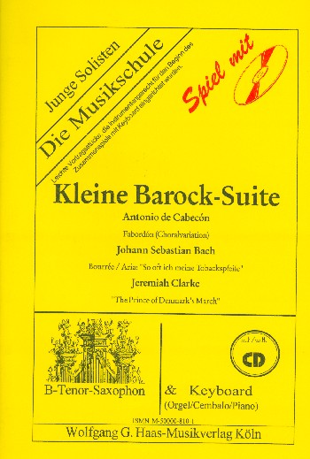Kleine Barock-Suite (+CD)&nbsp;&nbsp;für Tenorsaxophon&nbsp;&nbsp;