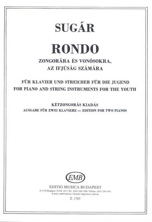 Rondo für Klavier und Streicher&nbsp;&nbsp;für 2 Klaviere&nbsp;&nbsp;
