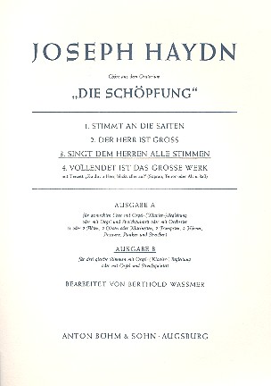Singt dem Herren alle Stimmen- Ausgabe B &nbsp;&nbsp;für 3 gleiche Stimmen und Orgel (Klavier)&nbsp;&nbsp;Partitur