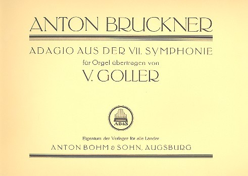 Adagio aus der Sinfonie Nr.7  für Orgel  