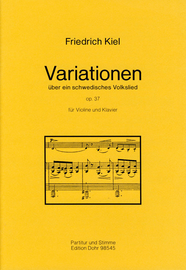 VARIATIONEN UEBER EIN SCHWEDISCHES&nbsp;&nbsp;VOLKSLIED OP.37 FUER VIOLINE UND&nbsp;&nbsp;KLAVIER