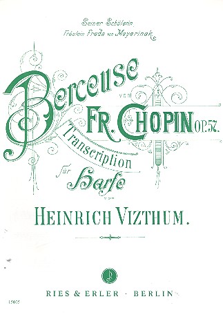 Berceuse Des-Dur op.57  für Harfe  