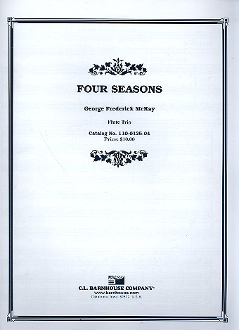 Four Seasons Suite&nbsp;&nbsp; for 3 flutes&nbsp;&nbsp;score and parts