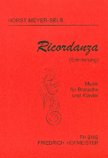 Ricordanza für Viola und Klavier    