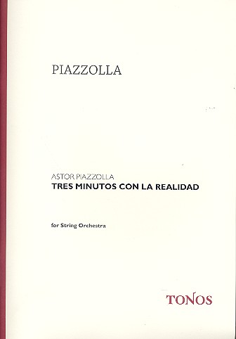 Tres minutos con la realidad&nbsp;&nbsp;für Streichorchester&nbsp;&nbsp;Partitur