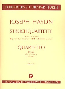 STREICHQUARTETT D-DUR OP.33,6&nbsp;&nbsp;HOB.III:42   STUDIENPARTITUR&nbsp;&nbsp;BARRETT-AYRES, REGINALD, ED