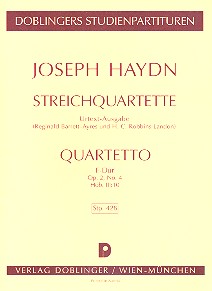 Streichquartett F-Dur op.2,4 Hob.III:10&nbsp;&nbsp;&nbsp;&nbsp;Studienpartitur
