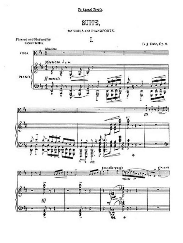 Suite op.2 for viola and piano&nbsp;&nbsp;Verlagskopie&nbsp;&nbsp;