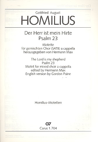 Der Herr ist mein Hirte Motette für  gem Chor a cappella  Partitur
