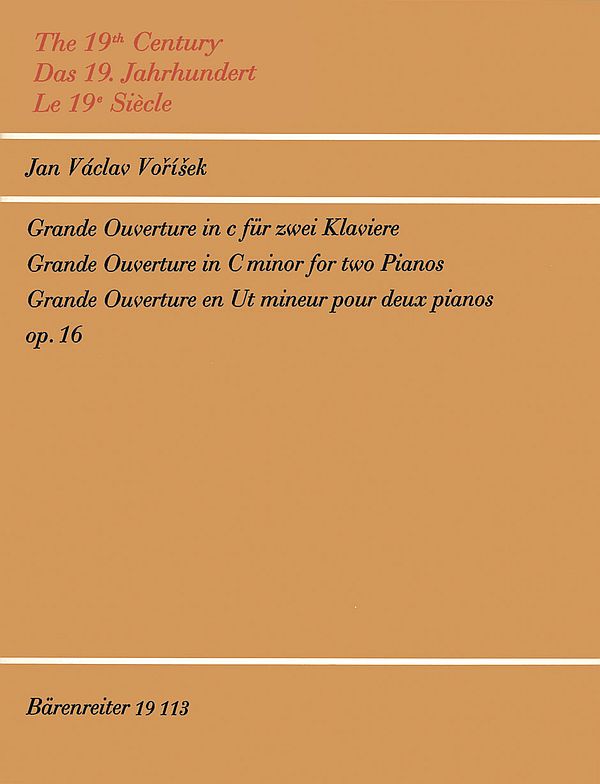 Grande Ouverture c-Moll&nbsp;&nbsp;für 2 Klaviere&nbsp;&nbsp;Partitur