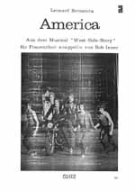 America  aus West Side Story  für Frauenchor a cappella  Singpartitur