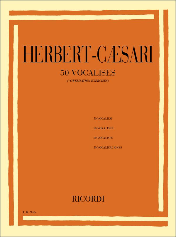 50 Vokalisen für Gesang und Klavier&nbsp;&nbsp;&nbsp;&nbsp;