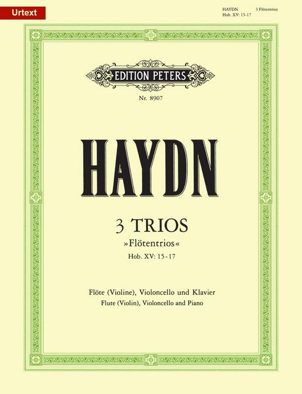 3 Trios Hob.XV:15-17  für Flöte (Violine), Violoncello und Klavier  Stimmen