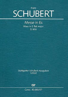 Messe Es-Dur D950&nbsp;&nbsp;für Soli, Chor und Orchester&nbsp;&nbsp;Studienpartitur