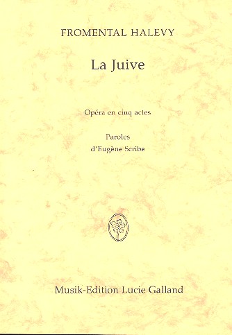La Juive Klavierauszug (fr)    