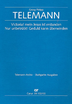 Victoria mein Jesus ist erstanden&nbsp;&nbsp;TWV1:1746 für Bass, Trompete, Violine, Viola&nbsp;&nbsp;und Bc,   Klavierauszug