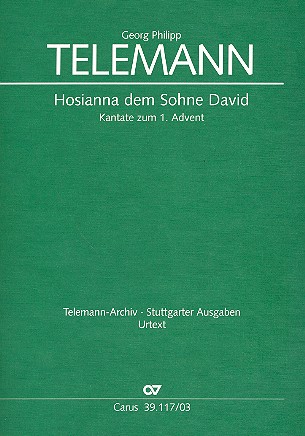 Hosianna dem Sohne David &nbsp;&nbsp;für Soli (SS(A)B), Chor und Orchester&nbsp;&nbsp;Klavierauszug