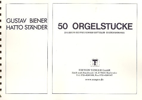 50 Orgelstücke zu Liedern des  Paderborner Gotteslob  