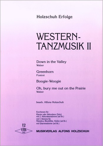 Holzschuh Erfolge Band 12&nbsp;&nbsp;Western Tanzmusik Band 2&nbsp;&nbsp;