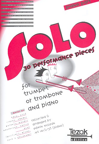 30 Performance Pieces  for trumpet (trombone) and piano  piano part