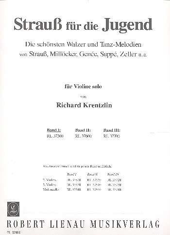 Strauss für die Jugend Band 1&nbsp;&nbsp;Violine 1 solo&nbsp;&nbsp;