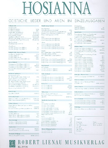 Wenn ich mit Menschen- und mit Engelszungen redete&nbsp;&nbsp;für mittlere Singstimme und Klavier&nbsp;&nbsp;