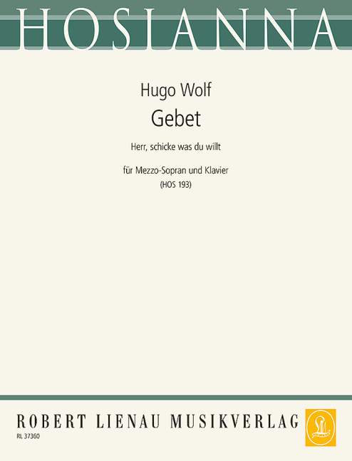 Herr schicke was du willst (Gebet)  für mittlere Singstimme und Klavier  